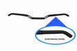 Black T8-10R-N-SJ-BLK Slim Jim Narrow Handlebar with small diameter grip for bikes
