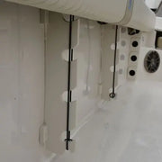 Taco Metals Easy Assembly Fishing Rod Holder P03-133W - White Rack Bungee