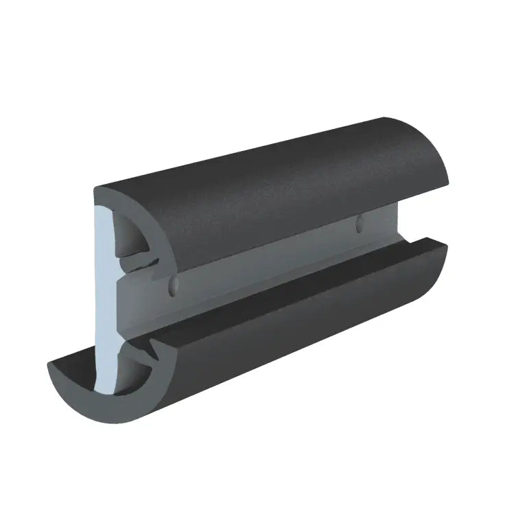 Taco Metals Features Predrilled For Fasteners Boat Rub Rail V11-9993BBK80-2 - Supro-Flex RR Kit Insert Overl