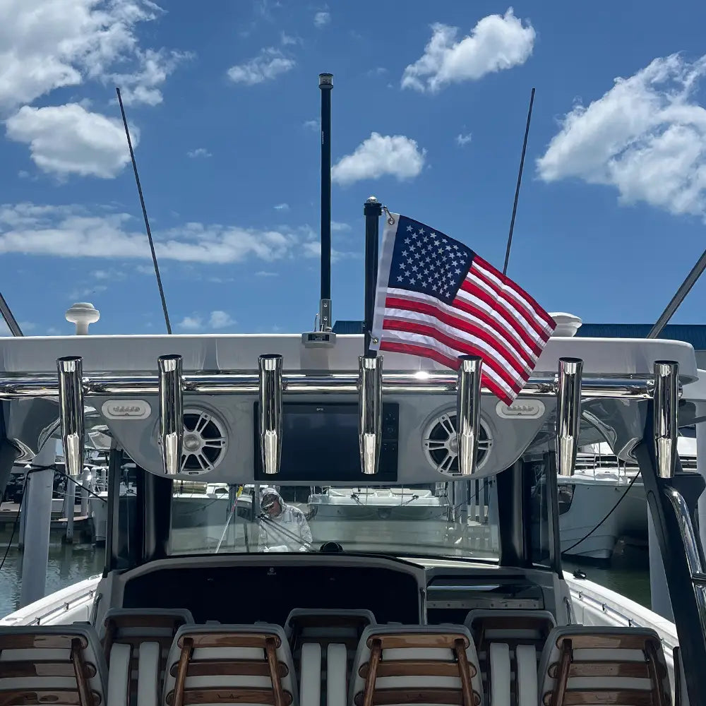 Taco Metals No Supplier Warranty Flagpole FP-0125-CF24 - Carbon Fiber Flag Pole J-Lock
