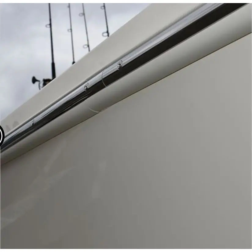 Taco Metals Requires Heat For Radius Forming Boat Rub Rail V21-9659WHC20D - White Rigid Frosty 20