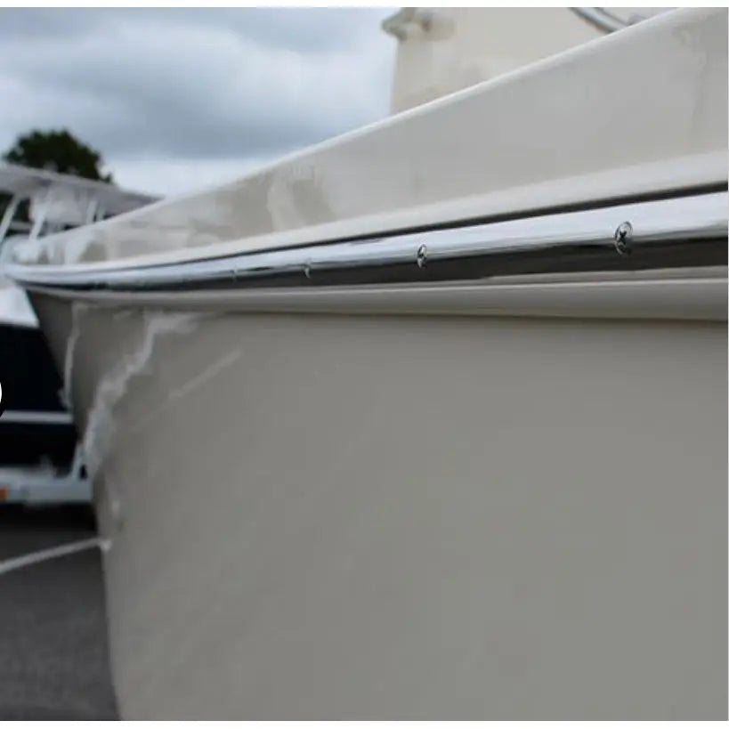 Taco Metals Requires Heat For Radius Forming Boat Rub Rail V21-9659WHC20D - White Rigid Frosty 20