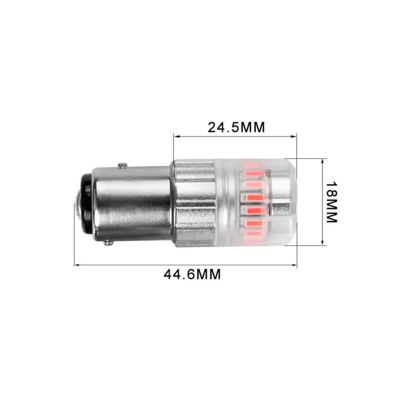 Tail Light Bulb - LED 1157 Philips 3020 High Power LED; Red; 600 Lumens; 9 To 18 Volt DC; Set Of 2 - RV and Auto Parts