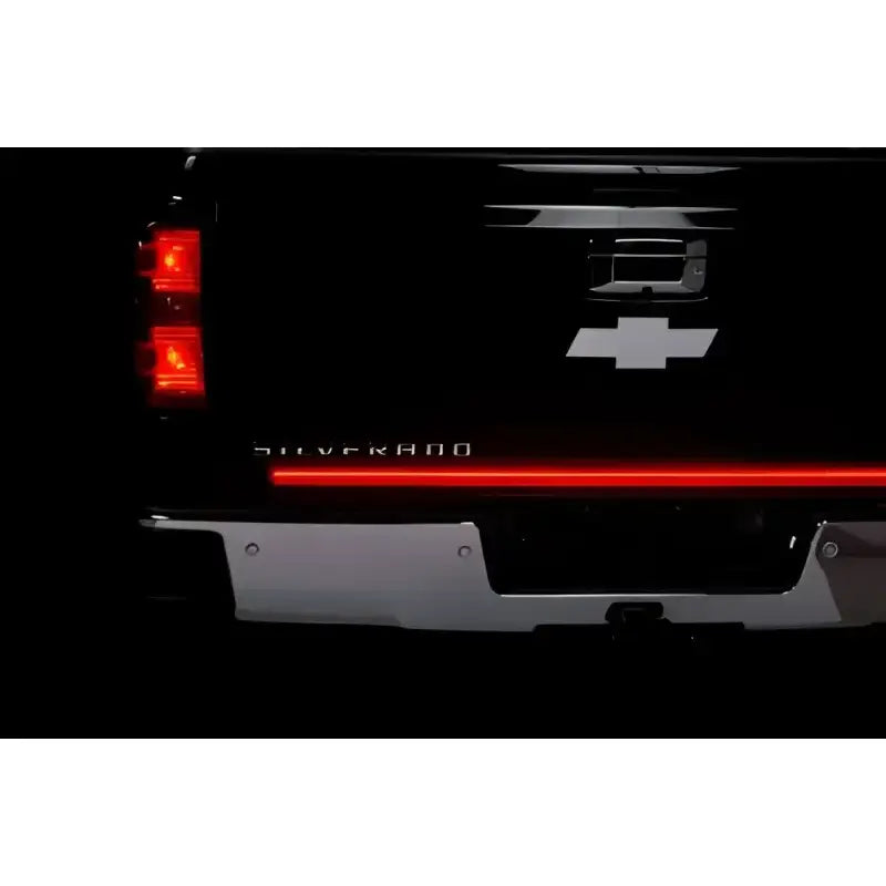Tailgate Light - LED 48 Inch Flexible Bar; Clear Lens; Red Turn Signals/ White Reverse/ Brake/ Running/ Hazard