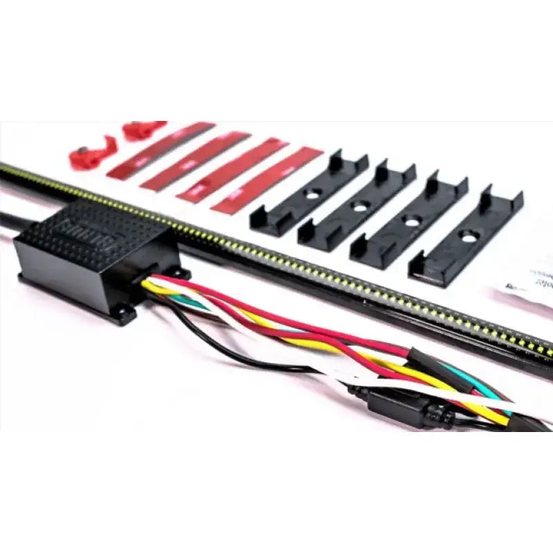 Tailgate Light - LED 48 Inch Flexible Bar; Clear Lens; Red Turn Signals/ White Reverse/ Brake/ Running/ Hazard