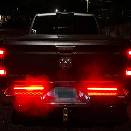 Tailgate Light - LED 60 Inch Flexible Bar; Amber Turn Signals/ White Reverse/ Red Brake/ Running/ Hazard Operation;