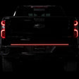 Tailgate Light LED; 60 Inch Flexible Bar; Clear Lens; Red Running/ Brake/ White Reverse/ Amber Turn Signals; Tinted
