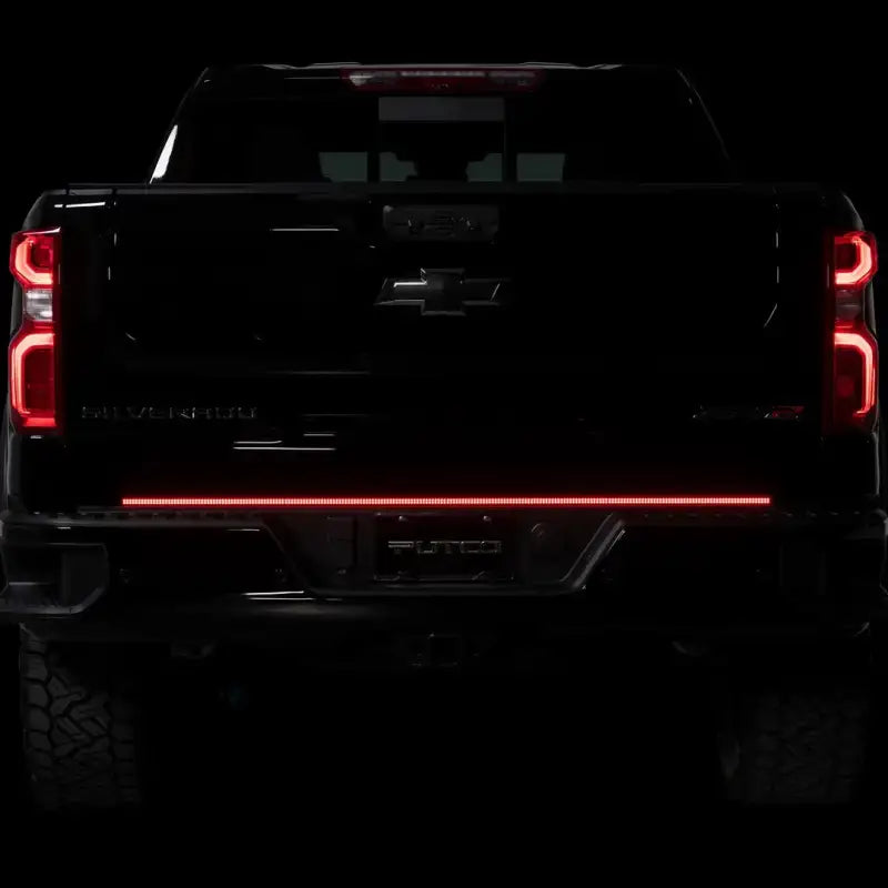Tailgate Light LED; 60 Inch Flexible Bar; Clear Lens; Red Running/ Brake/ White Reverse/ Amber Turn Signals; Tinted