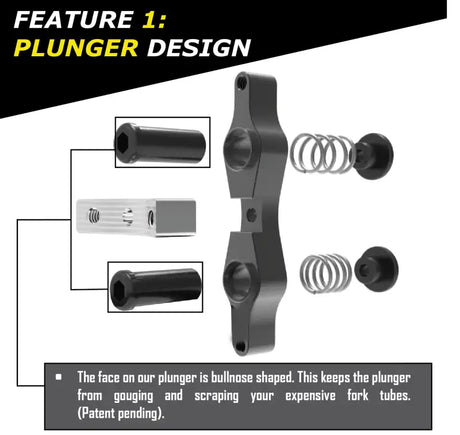 Tamer Double Button X Wing Black - TAMER