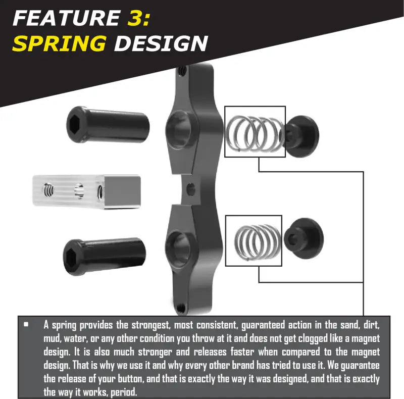 Tamer Double Button X Wing Black - TAMER