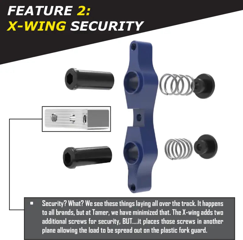 Tamer Double Button X Wing Blue - TAMER