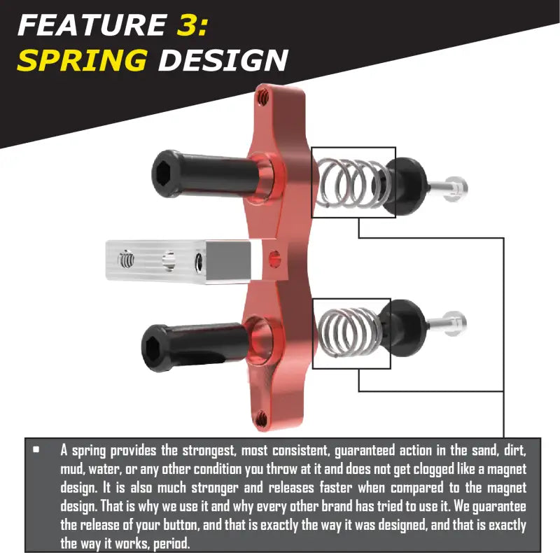 Tamer Double Button X Wing Red