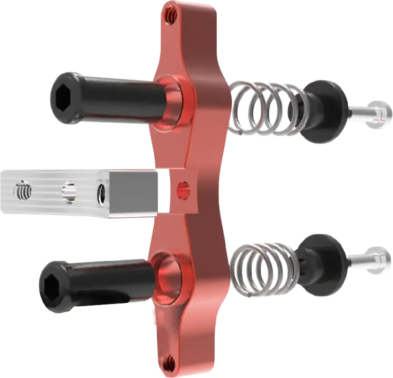 Tamer Double Button X Wing Red