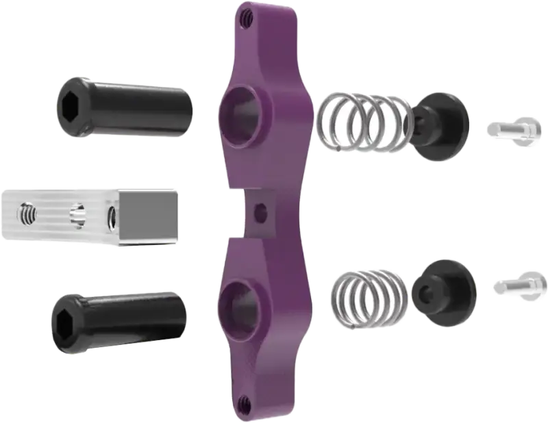 Tamer Double Button X Wing Purple - TAMER