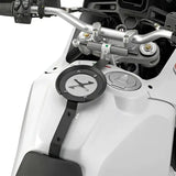 Motorcycle tank bag mount with X emblem for Tanklock Mount Duc, includes mounting hardware