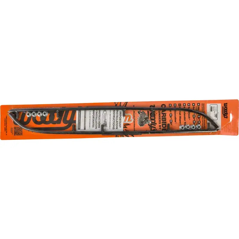 Automotive serpentine belt with hardware in retail packaging for Trail Blazer Round or Blazer Round Bar Runners