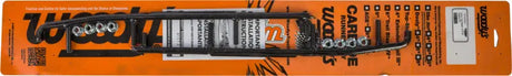 Black plastic windshield wiper blade with multiple attachment points for TAT4-9750 6’’ Carbide Runners A/C