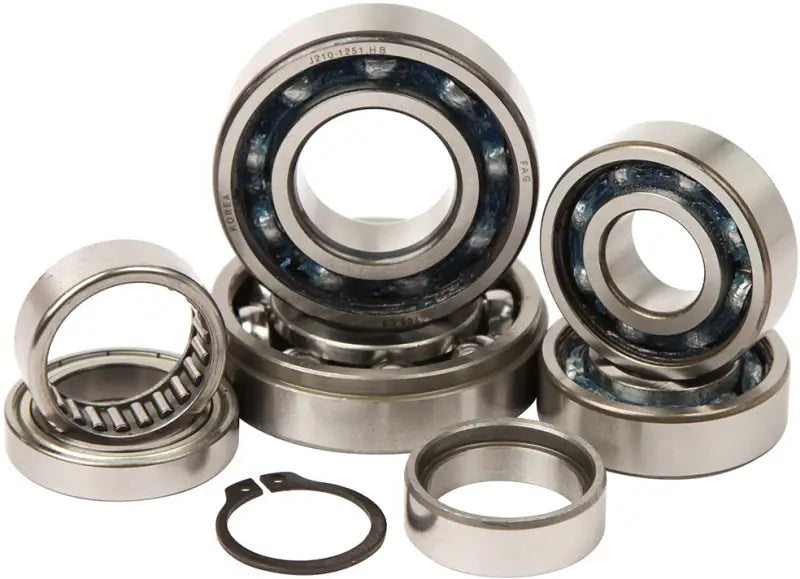 Ball and roller bearings with retaining rings in TBK0054 Transmission Bearing Kit for hot rods