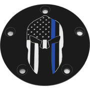CUSTOM ENGRAVING Tc Timer Cover Sparta Blue Line Black