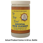 Teak deck cleaner in a jar.