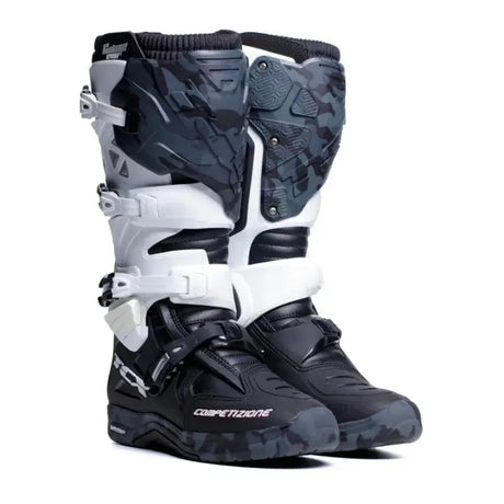 TCX Comp Evo 2 Michelin Boot Black/White/Camo Size - 39 - RV and Auto Parts