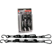 TD111 Vortex Tie Downs 1" 2/Pk Blk 