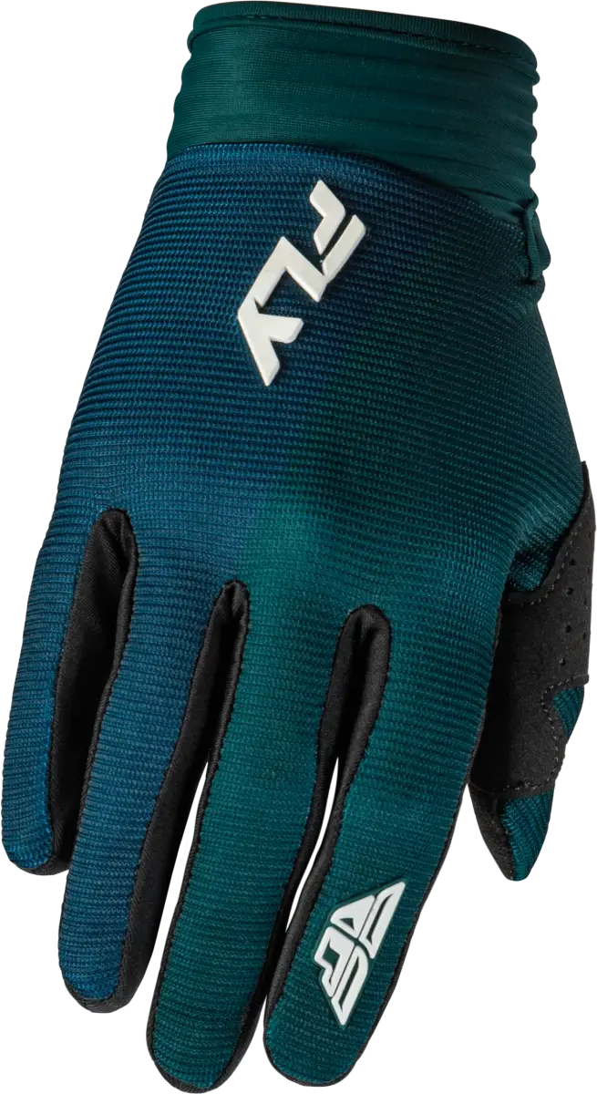 F 16 Gloves Teal/White Xs - FLY RACING