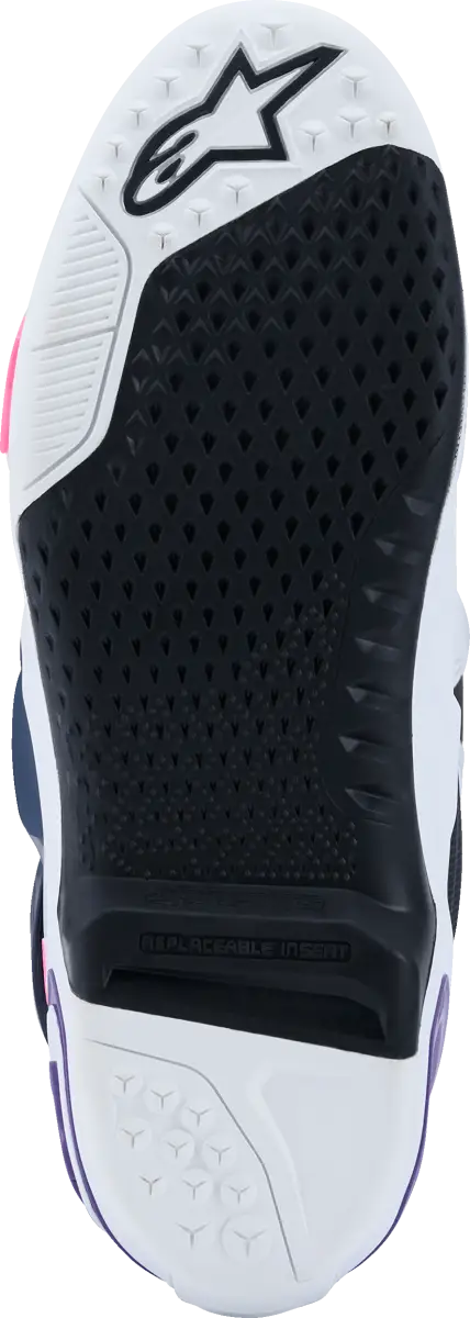 Tech 10 Wht/Violet/Nvy Bl/Pnk Fl 9 - ALPINESTARS