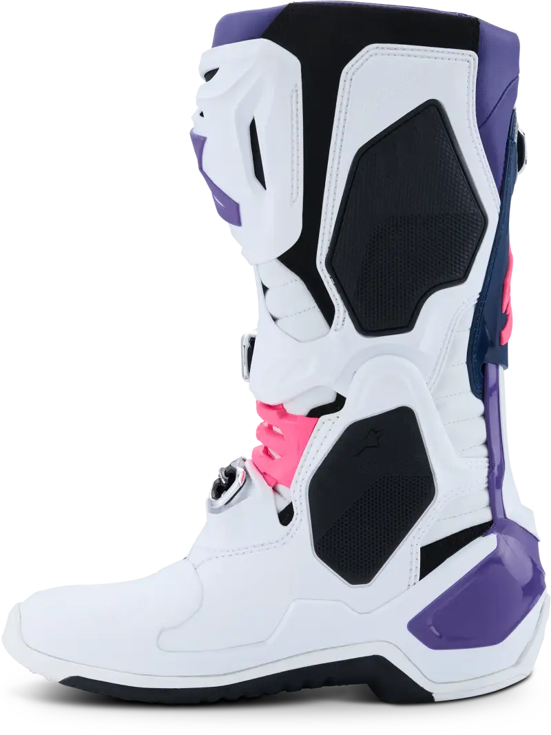 Tech 10 Wht/Violet/Nvy Bl/Pnk Fl 9 - ALPINESTARS