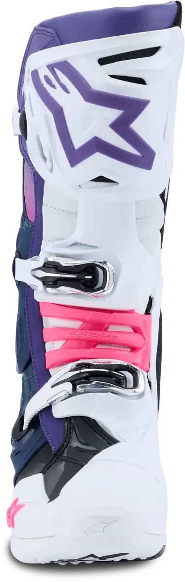 Tech 10 Wht/Violet/Nvy Bl/Pnk Fl 9 - ALPINESTARS