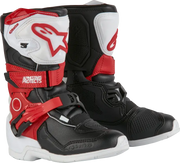 Tech 3s Kids Boots White/Blk/Bt Red Sz 13 - ALPINESTARS