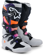 Tech 7 Blk/Lght Gry/Orng Fl/Magnta 13 - ALPINESTARS