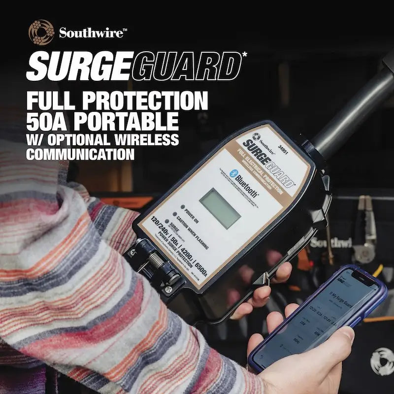 Technology Research Corp 34951 50A Portable Wireless Surge Guad - Protector