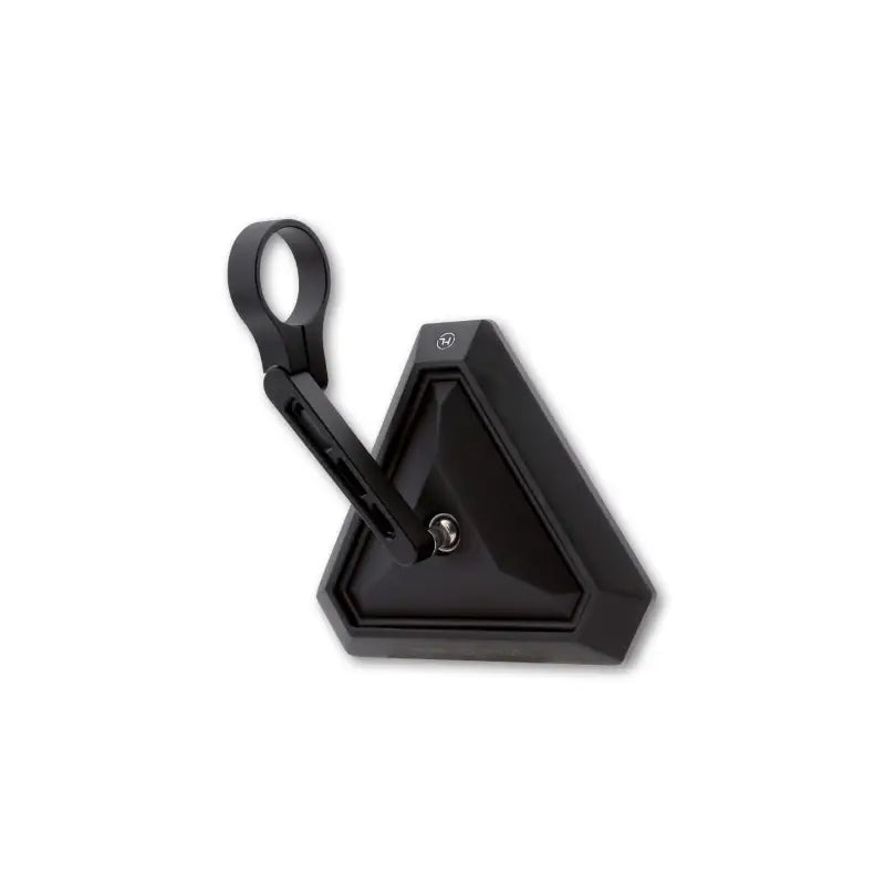 HIGHSIDER Tetra Bar End Mirror Short Each Satin Black for Powersports