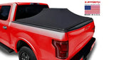 Red pickup truck with black tonneau cover on F-150 Raptor, TF1135-01 Sawtooth