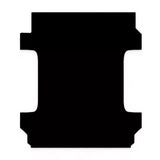 Black floor mat for Legend Fleet pickup truck with automat bar rubber design