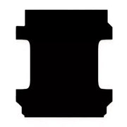 Black floor mat for Legend Fleet pickup truck with automat bar rubber design