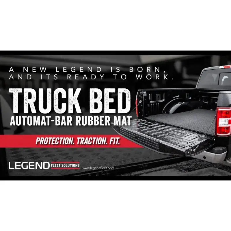 TG3-043-07 Legend Fleet Pickup Truck Bed Automat Bar Rubber, RV, Automotive, Powersports, off-road, marine, exterior, truck accessories, interior, truck bed, rv parts, Truck Bed Accessories, AVADA - Best Sellers, Must Haves