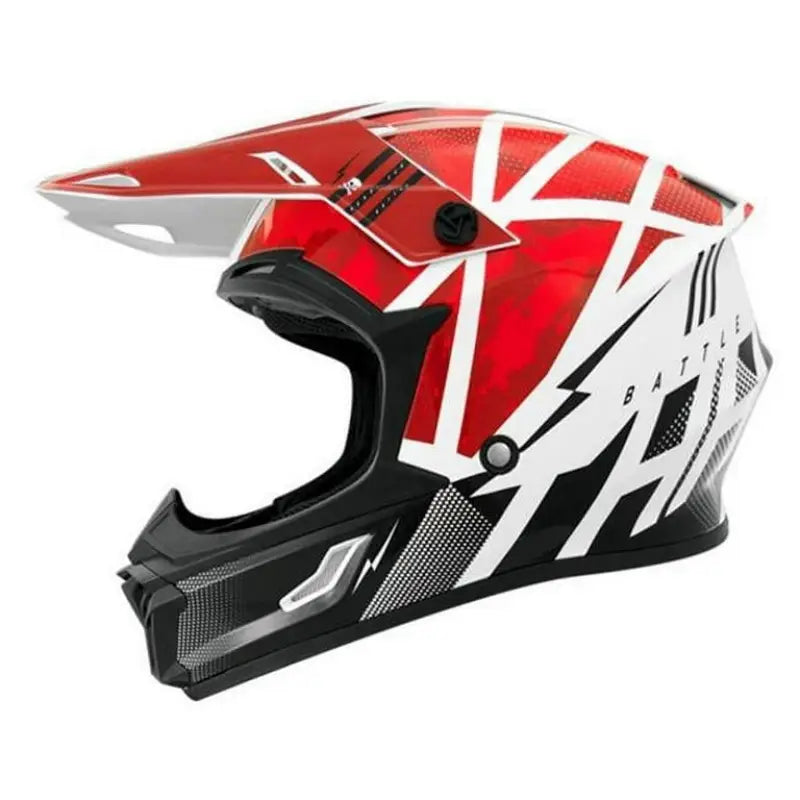 THH Helmets T710X Battle Red/Blk Lg - 646391 - Misc Powersports