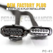 Electrical connector cable for Throttle Sensitivity Booster with adjustable sensitivity modes