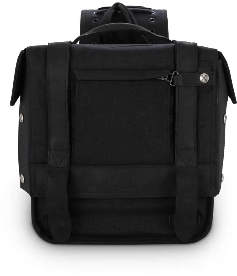 BURLY BRAND Throwover Saddlebag Black