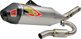 Titanium motorcycle exhaust system with carbon fiber cap and spark arrestor for RV parts