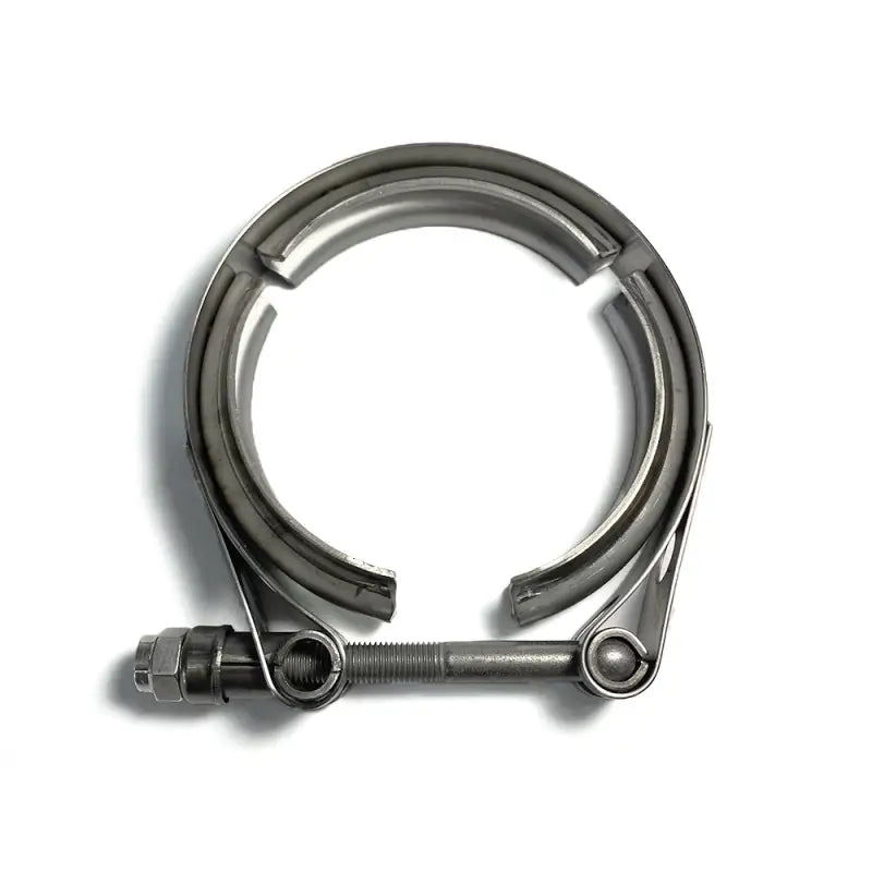 Ticon Industries 2.5in stainless steel V-band clamp for 5in stainless steel pipes