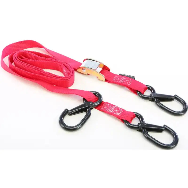 POWERTYE Tie Down Cam Sec Hook Watercra Watercraft 1"X8' Red Each