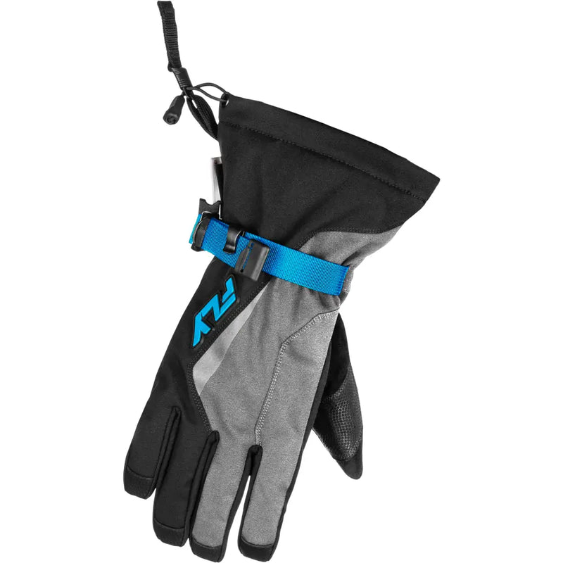 Title Gauntlet Gloves Light Grey/Black/Blue Md