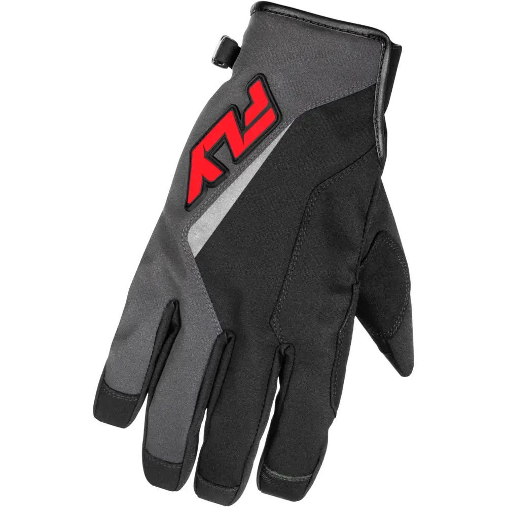 Title Gloves Grey/Black/Red Sm