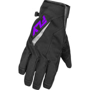 Title Long Gloves Black/Purple Md