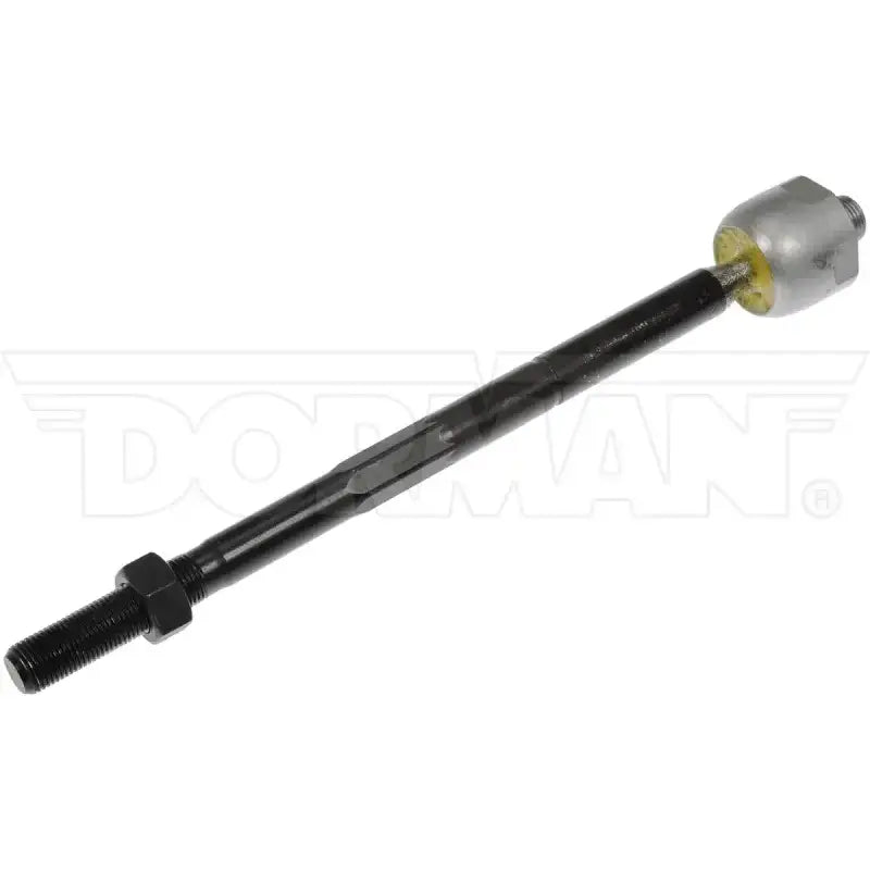 Black metal tie rod end with TL00119 Dorman Alignment Tool for easy alignment