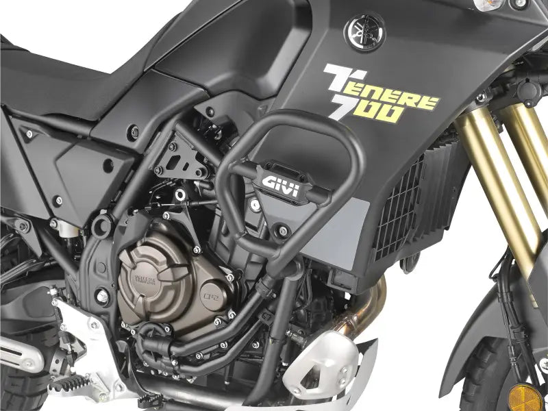 Black motorcycle engine guard for TN2158 Engine, perfect RV parts & accessories style