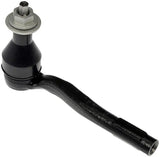 Black metal tie rod end for TO28382PR Dorman tie rod product intentionally designed for durability